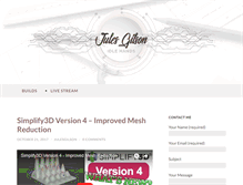 Tablet Screenshot of julesgilson.com